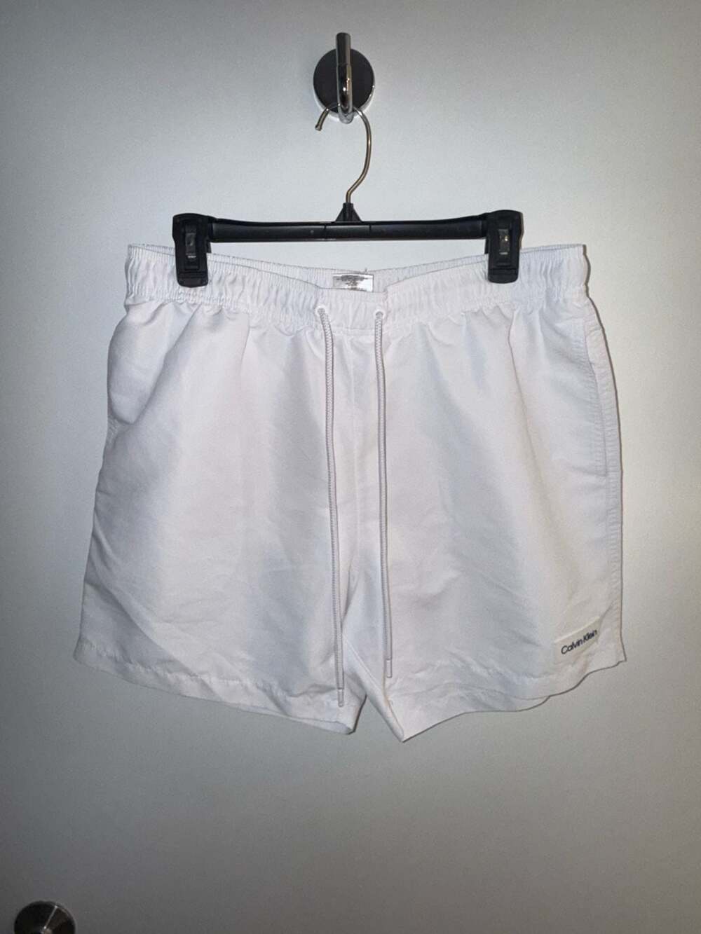 Calvin Klein Swimwear Men's White Swim Trunks Size Large